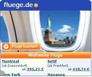Fluege de Gutscheine