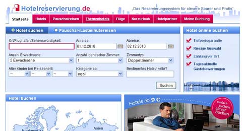 Hotelreservierung